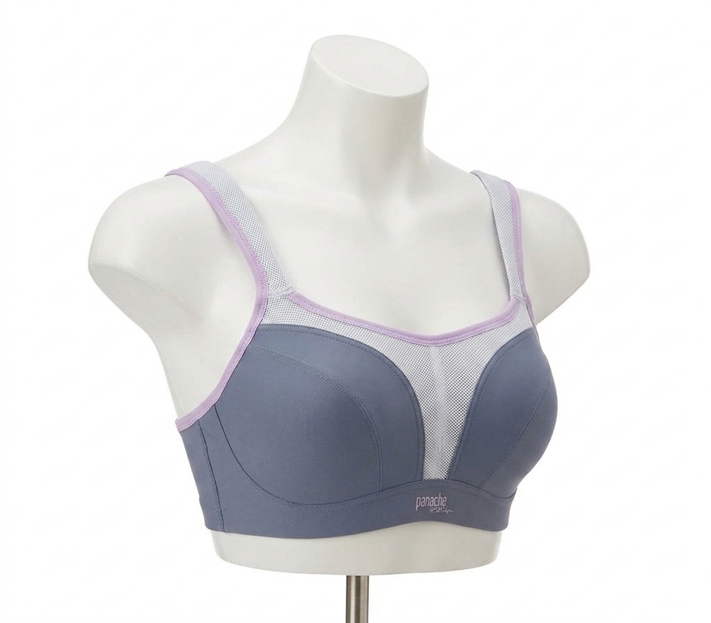 NEW PANACHE underwire sports bra in grey